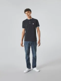 Pretty Green Allesley Tipped Grandad Black Flash Sale