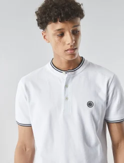 Pretty Green Allesley Tipped Grandad White Outlet