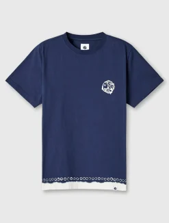 Pretty Green Anaheim Tie Dye T-shirt Navy Shop