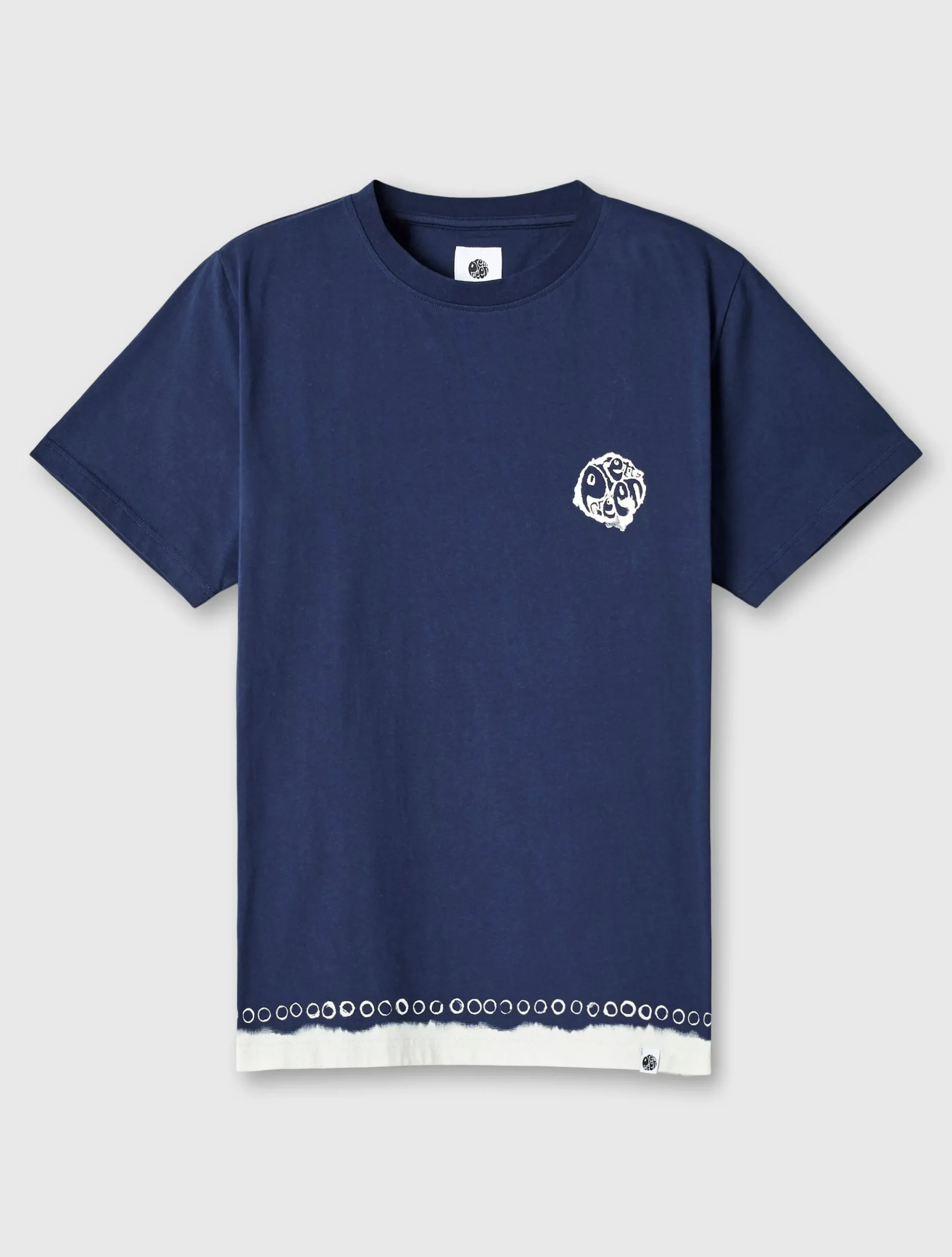 Pretty Green Anaheim Tie Dye T-shirt Navy Shop