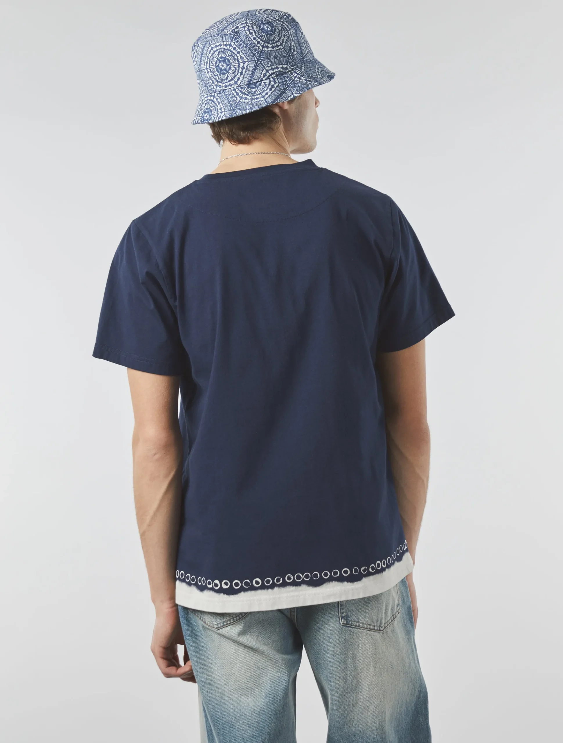Pretty Green Anaheim Tie Dye T-shirt Navy Shop