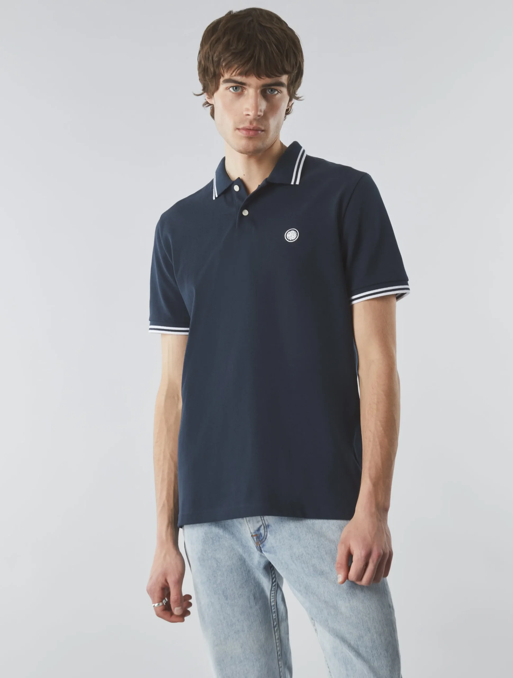 Pretty Green Barton Polo Navy Online