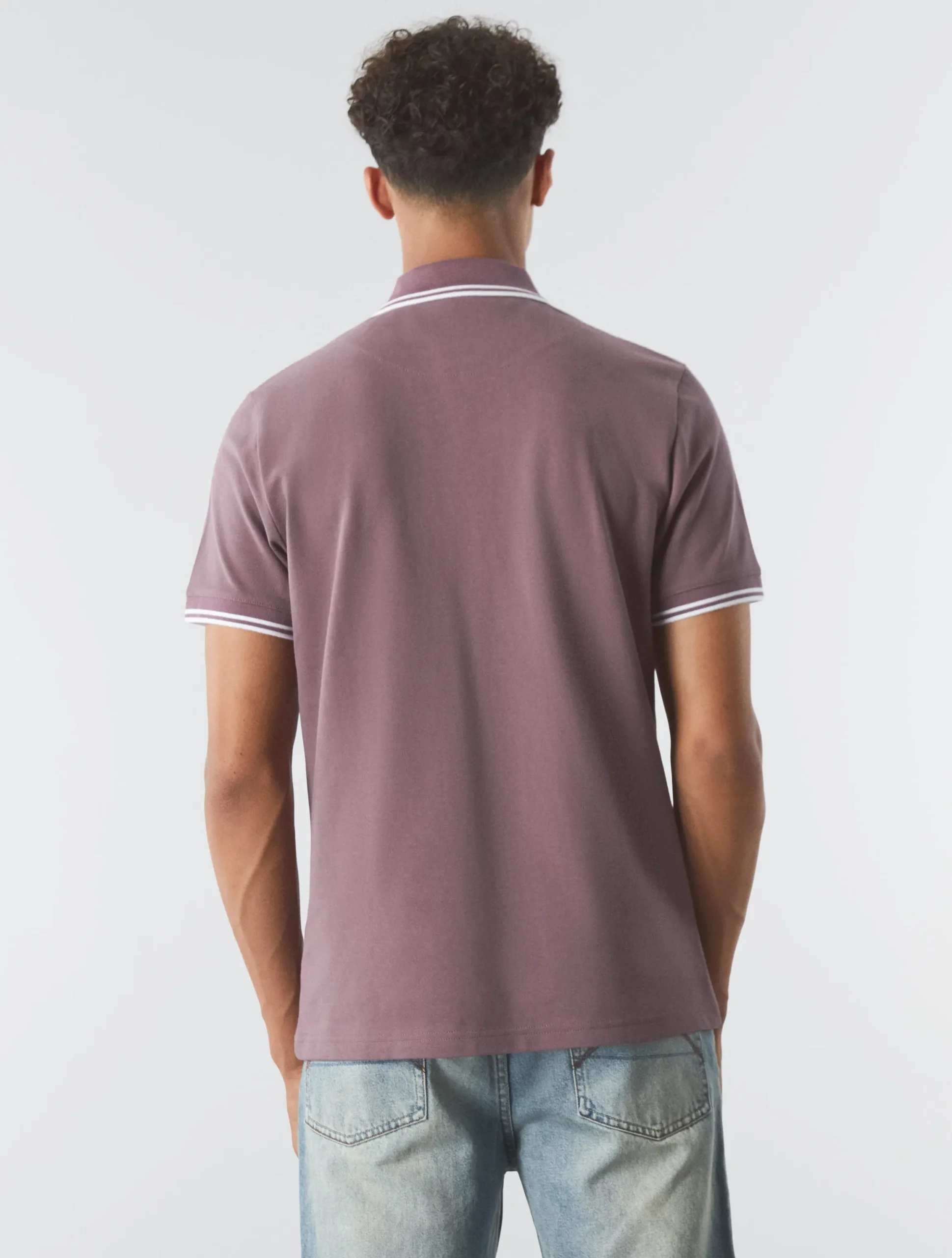 Pretty Green Barton Polo Purple Online
