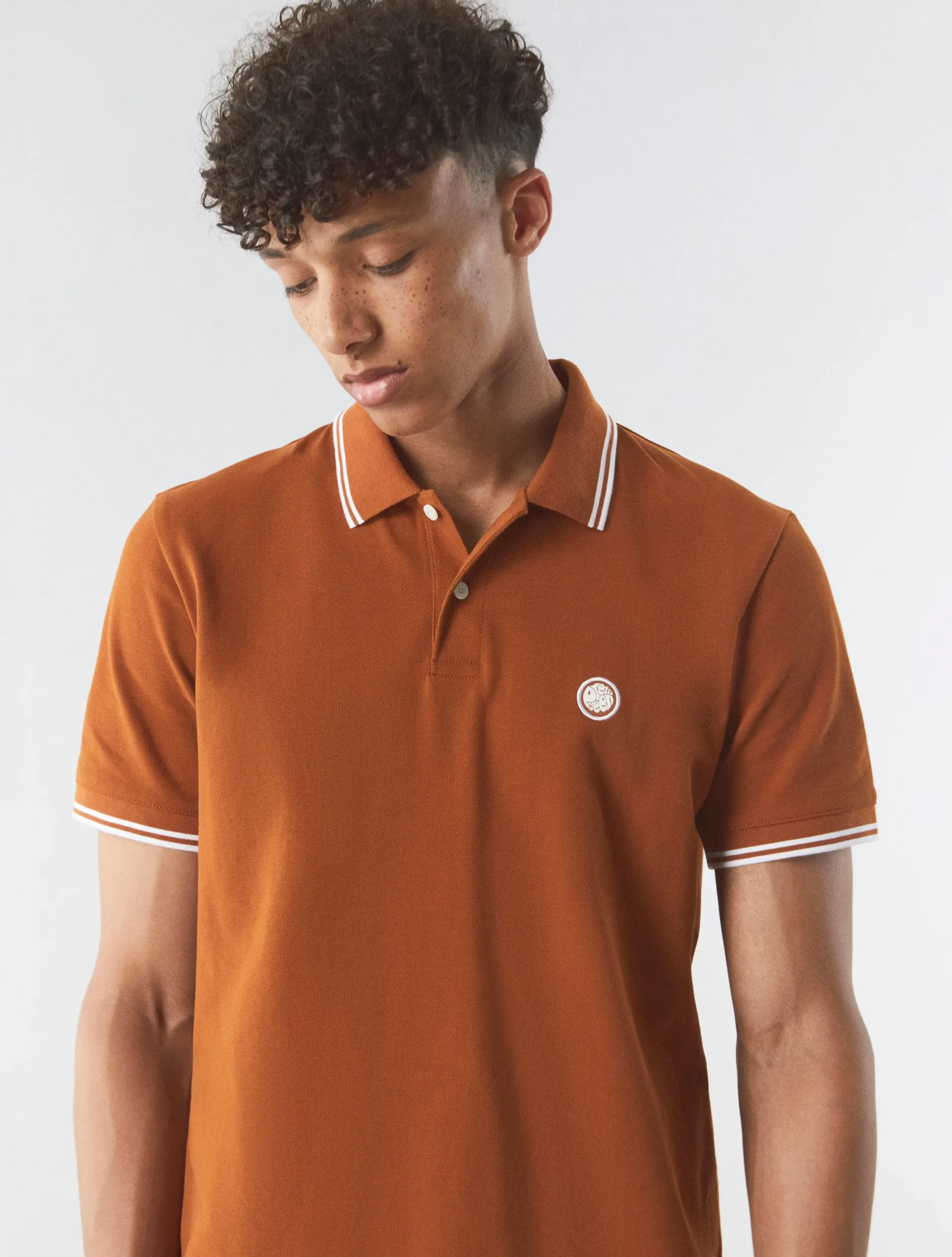 Pretty Green Barton Polo Orange Discount