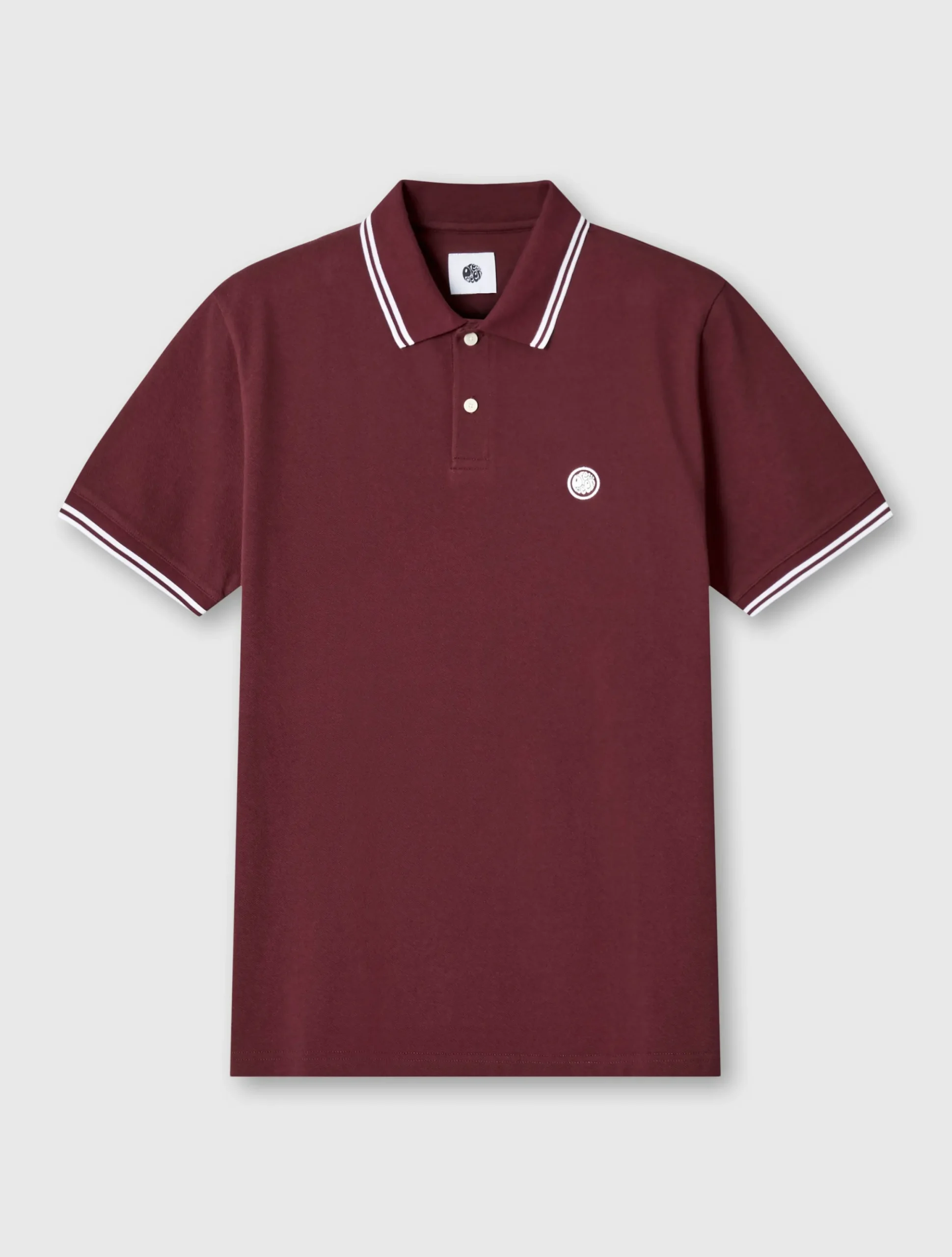 Pretty Green Barton Polo Shirt Burgundy Hot