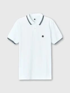 Pretty Green Barton Polo Shirt White Shop