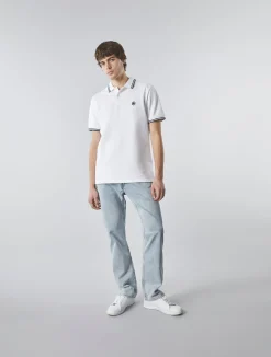 Pretty Green Barton Polo Shirt White Shop