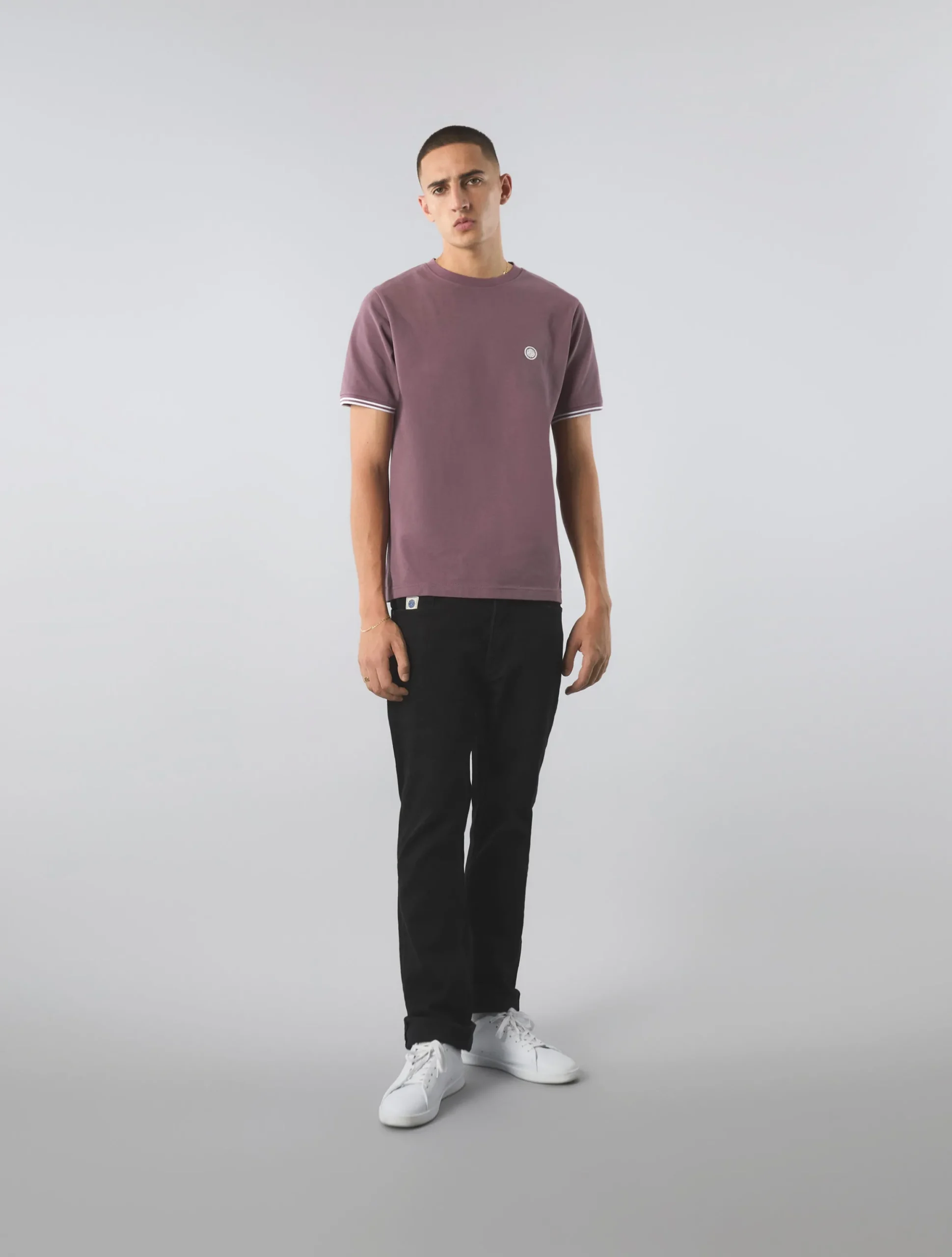 Pretty Green Barton Tshirt Purple Flash Sale