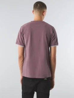 Pretty Green Barton Tshirt Purple Flash Sale