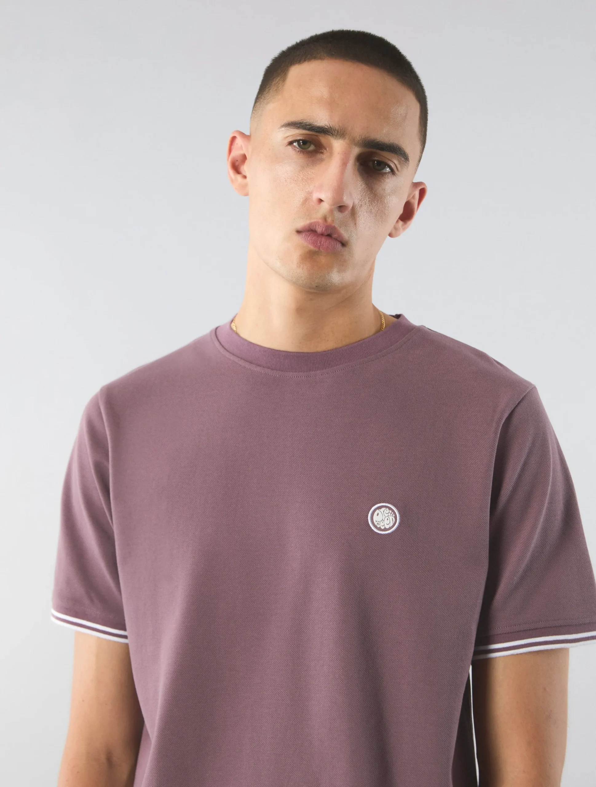 Pretty Green Barton Tshirt Purple Flash Sale