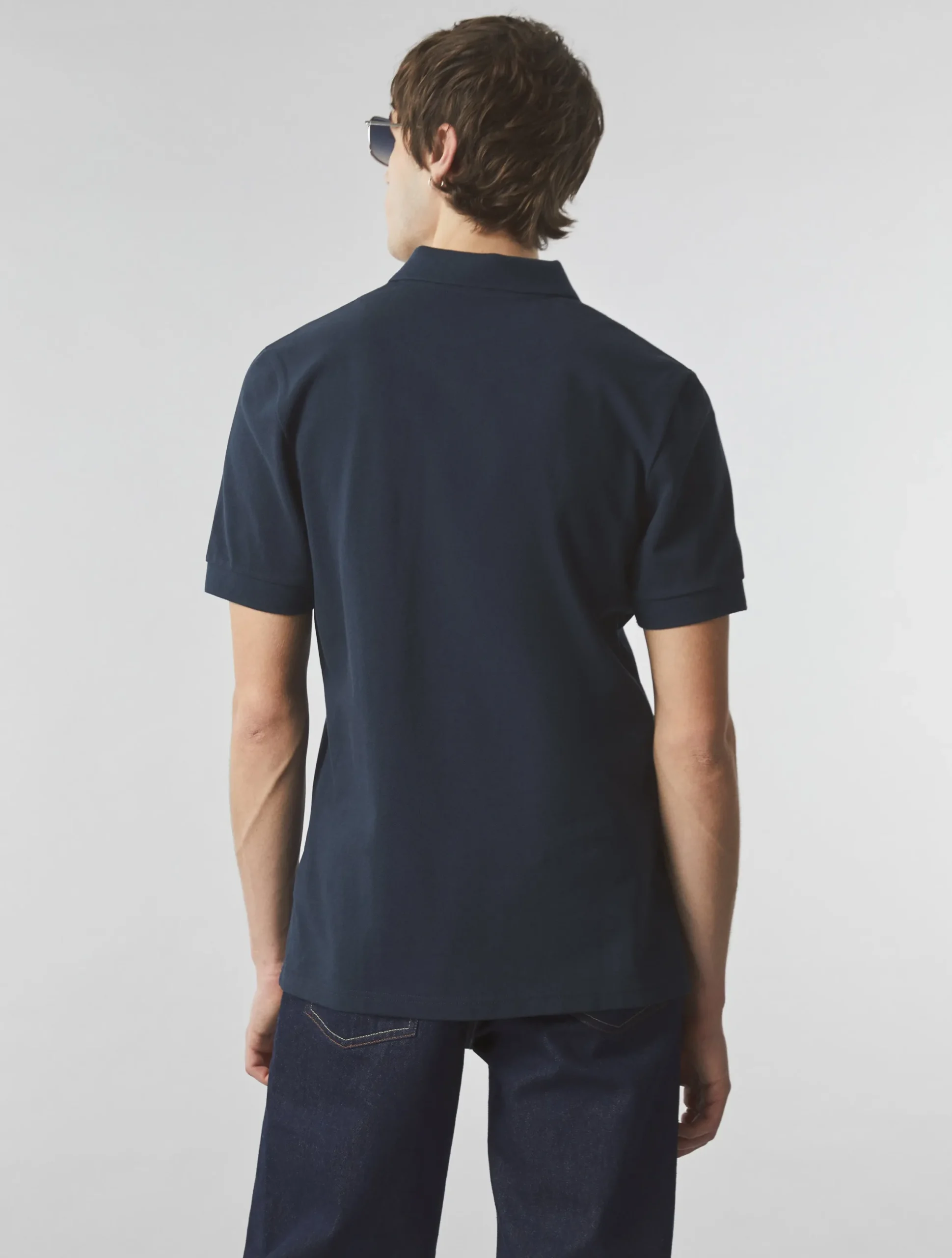 Pretty Green Bay Paisley Embroidered Polo Navy New