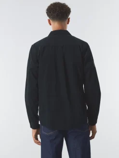 Pretty Green Benett Corduroy Shirt Black Hot