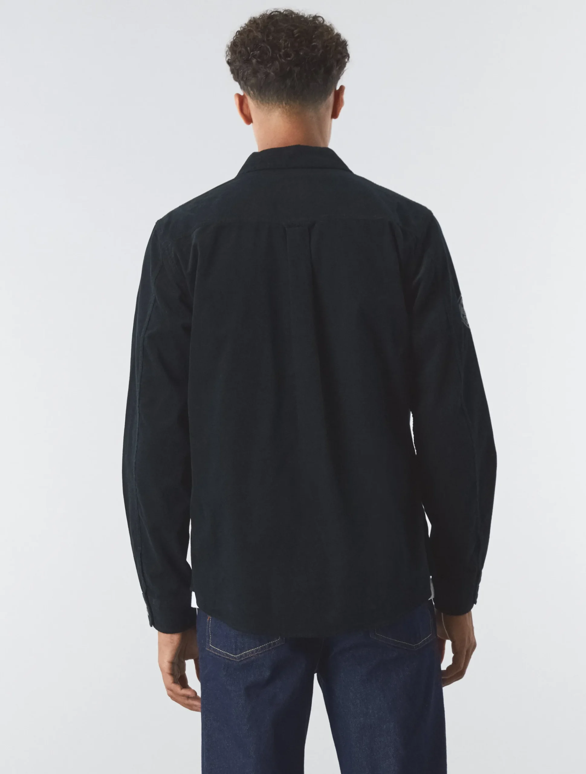 Pretty Green Benett Corduroy Shirt Black Hot