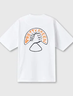 Pretty Green Brotherhood Oversized T-shirt White Shop