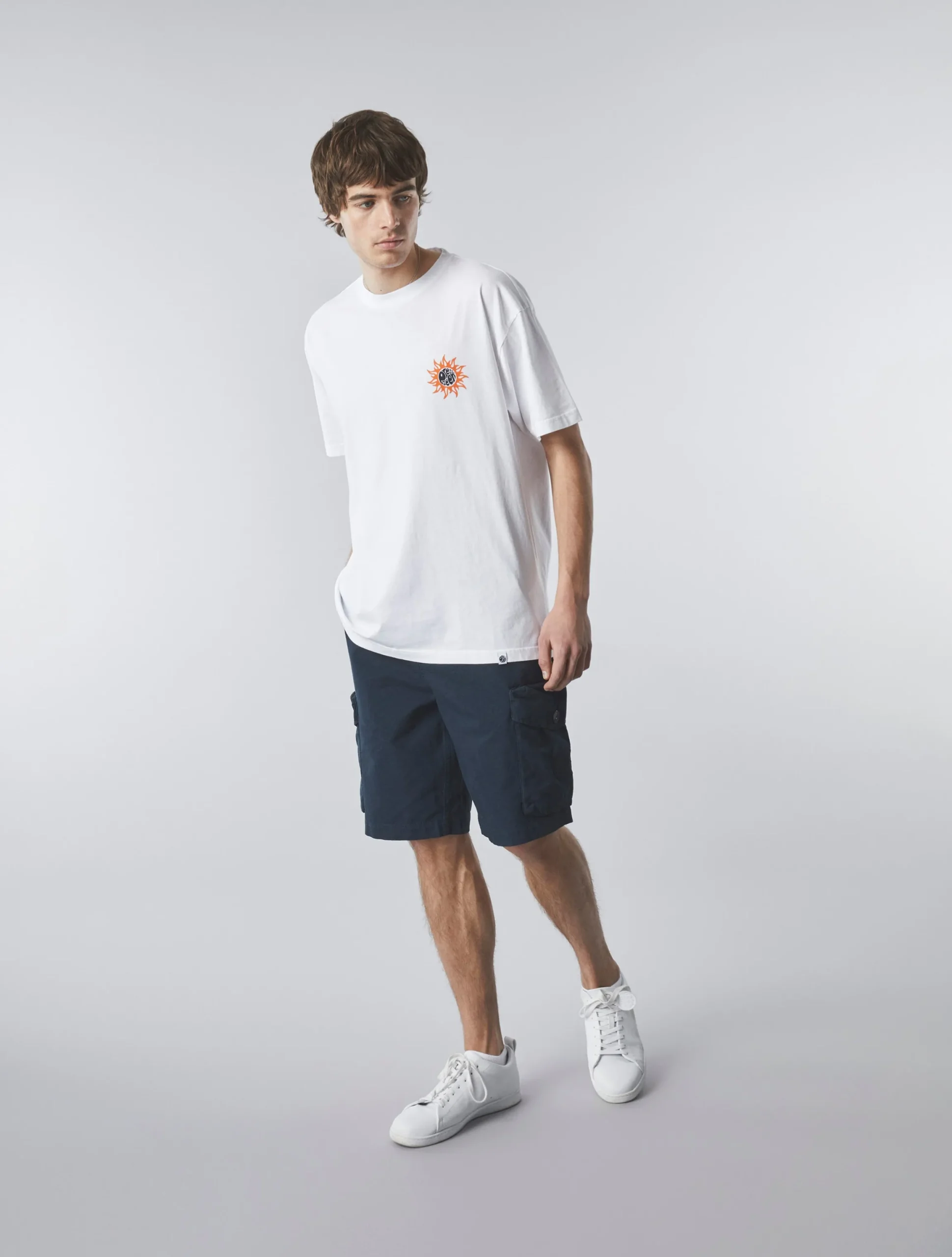 Pretty Green Brotherhood Oversized T-shirt White Shop