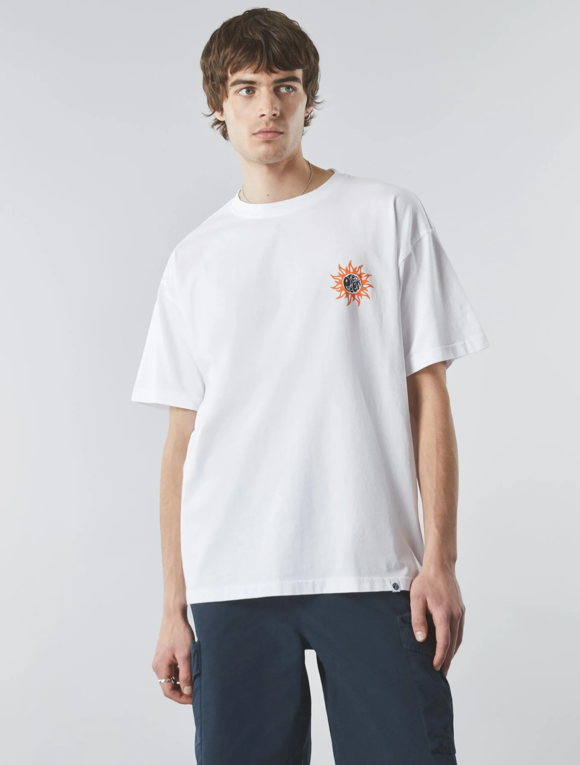 Pretty Green Brotherhood Oversized T-shirt White Shop