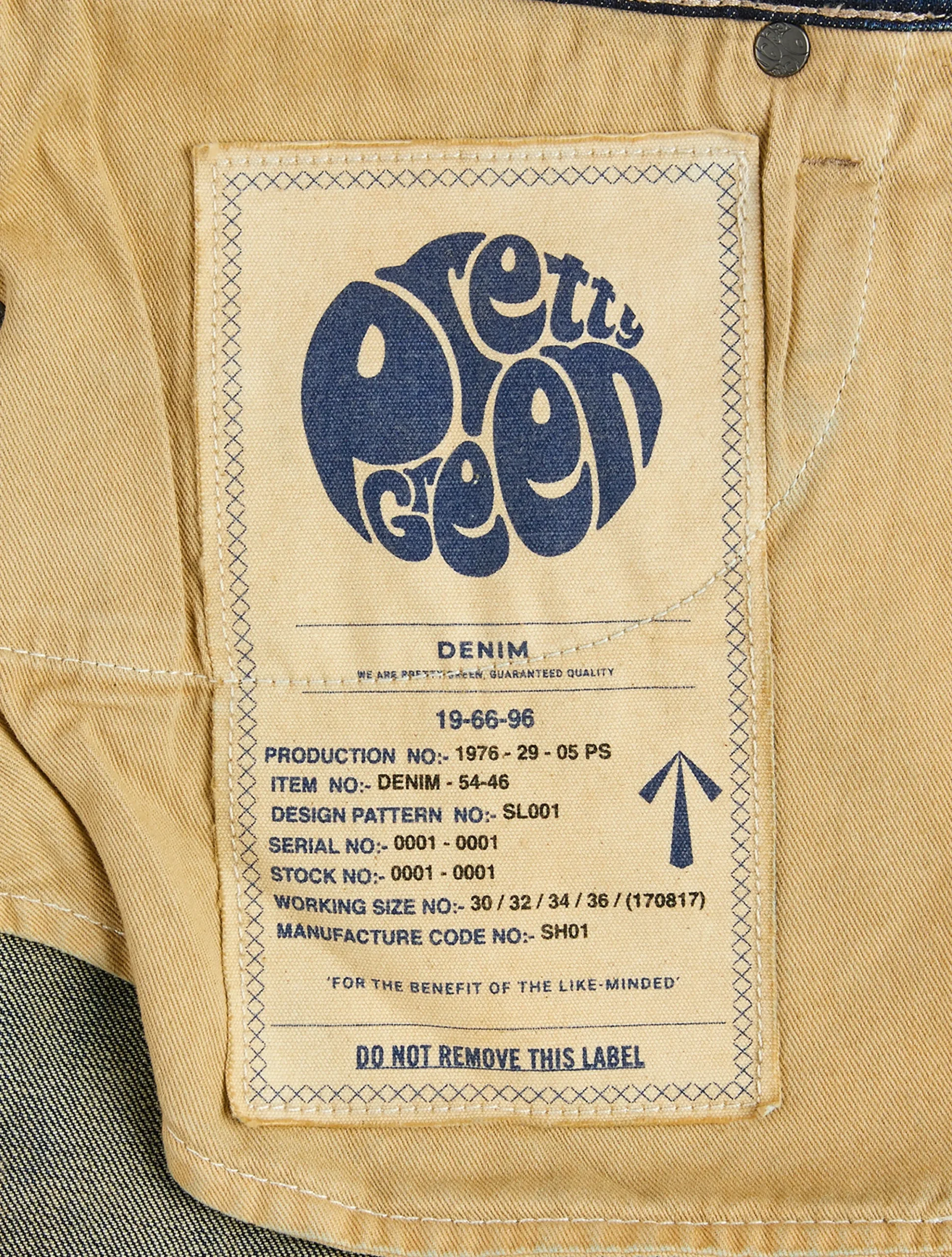 Pretty Green Burnage Regular Fit Jeans 6MonthWash Best
