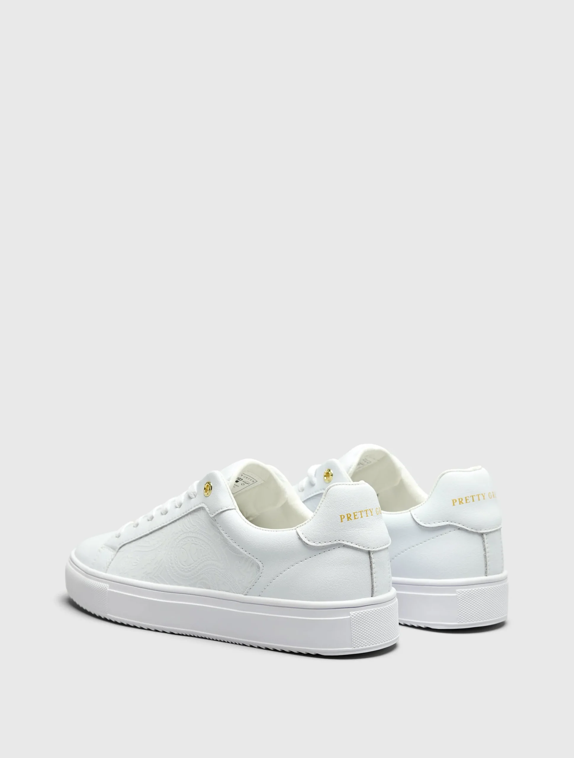 Pretty Green Cali Trainer White Outlet