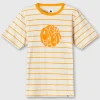 Pretty Green Capella Stripe Logo T-shirt Flash Sale