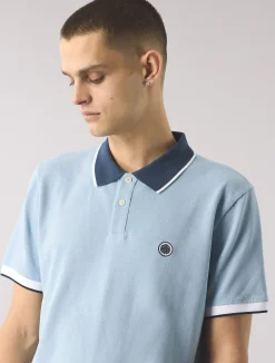 Pretty Green Contrast Collar Polo Shirt Outlet