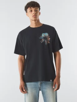 Pretty Green Distort Oversized T-shirt Hot