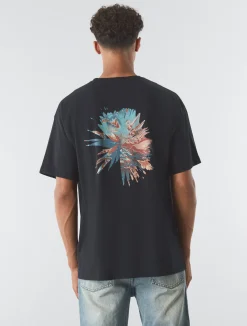 Pretty Green Distort Oversized T-shirt Hot
