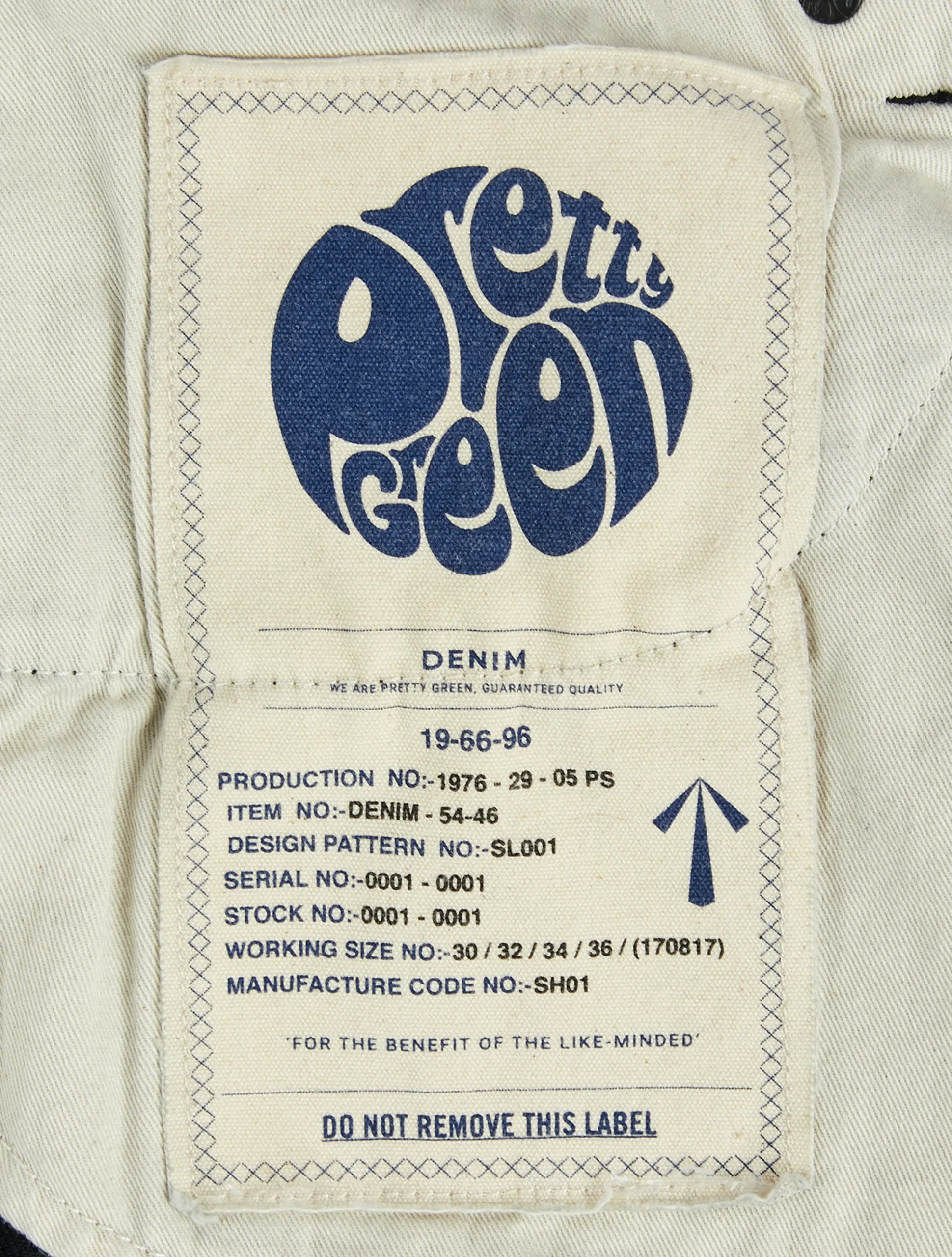 Pretty Green Erwood Slim Fit Jeans BlackRinse Cheap
