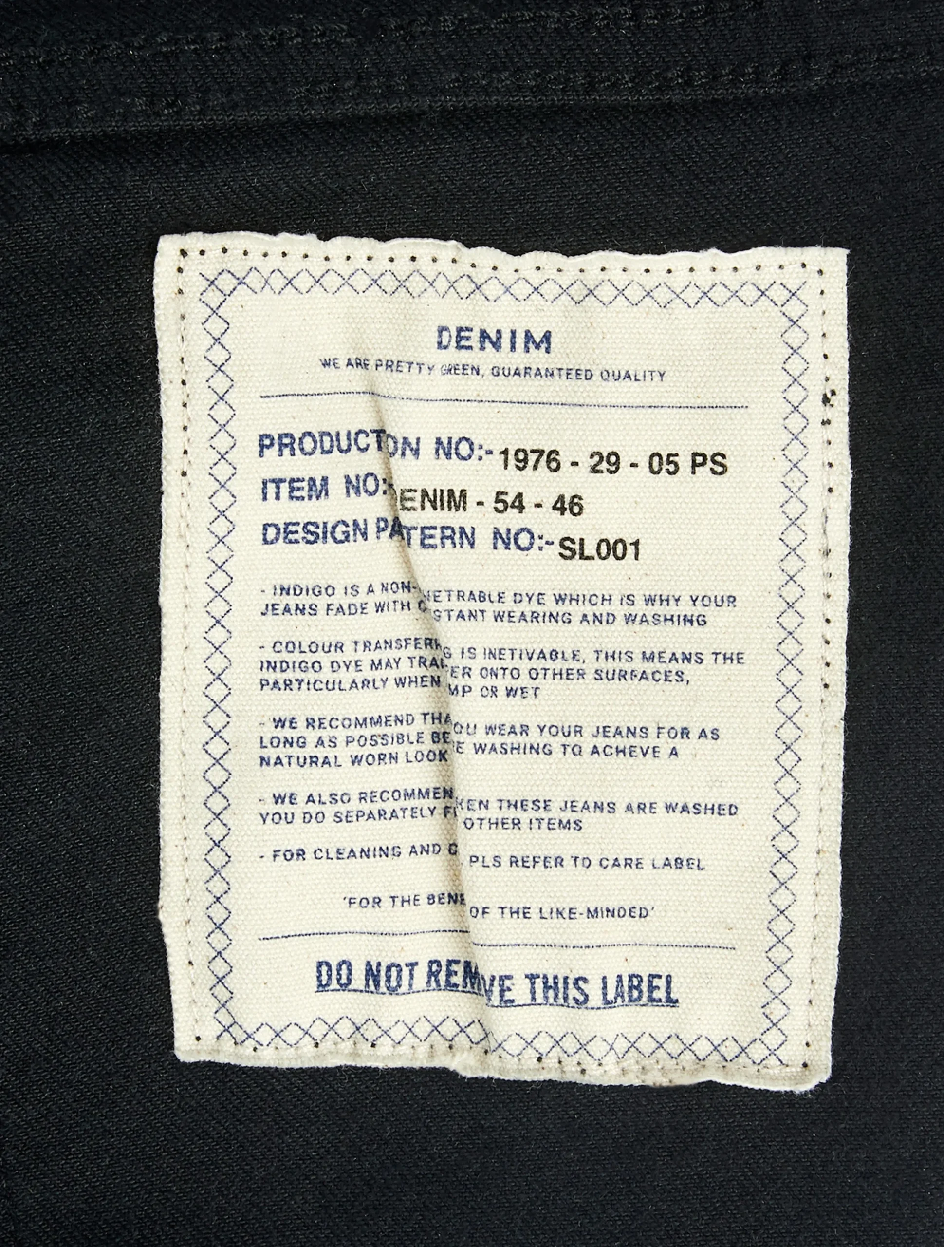 Pretty Green Erwood Slim Fit Jeans BlackRinse Cheap