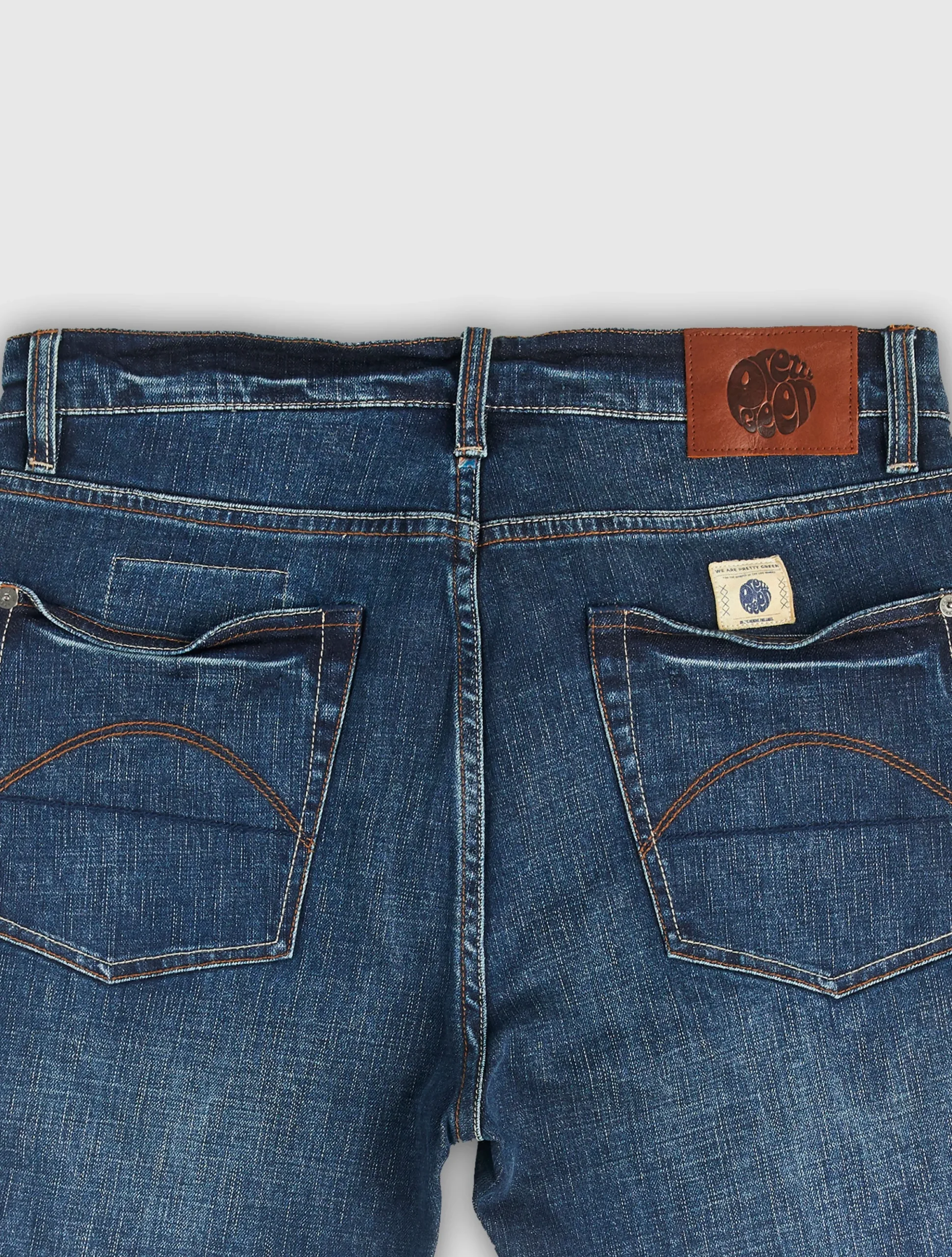 Pretty Green Erwood Slim Fit Jeans 6MonthWash Flash Sale
