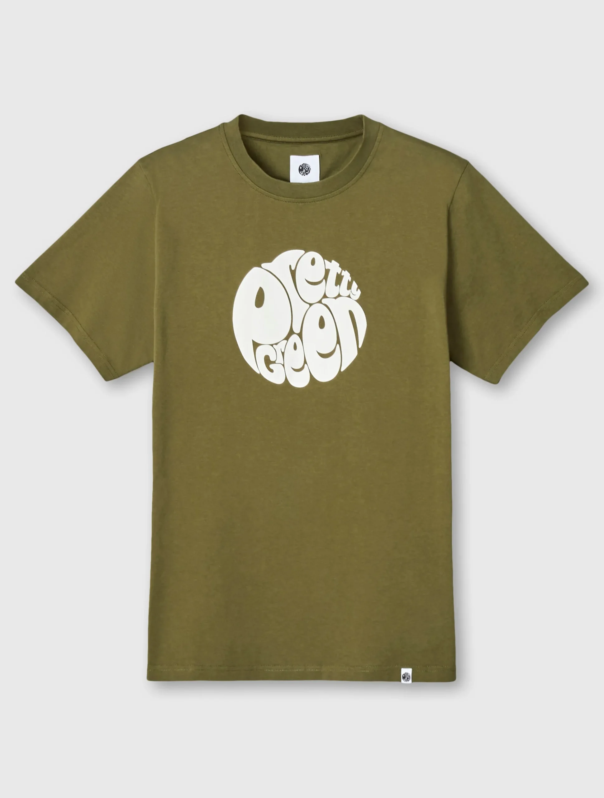 Pretty Green Gillespie T-shirt Khaki Sale