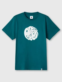 Pretty Green Gillespie T-shirt Teal Cheap