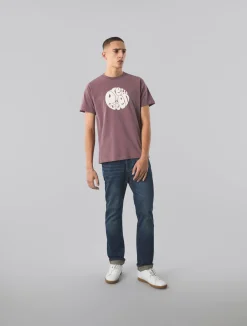 Pretty Green Gillespie T-shirt Purple Flash Sale