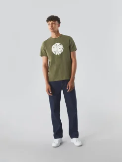 Pretty Green Gillespie T-shirt Khaki Sale