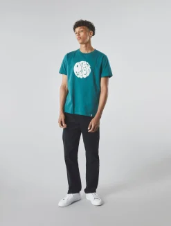 Pretty Green Gillespie T-shirt Teal Cheap
