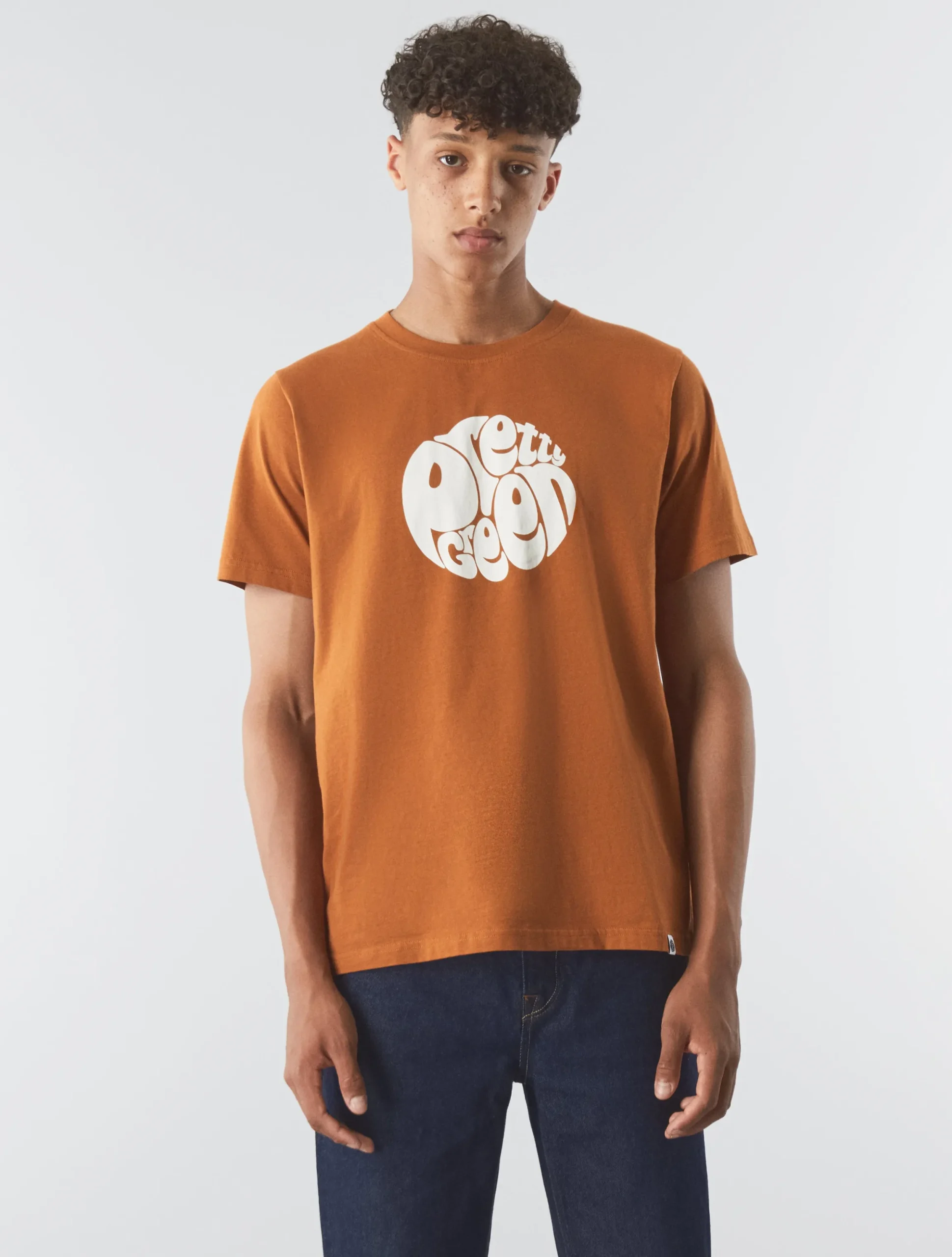 Pretty Green Gillespie T-shirt Orange Online
