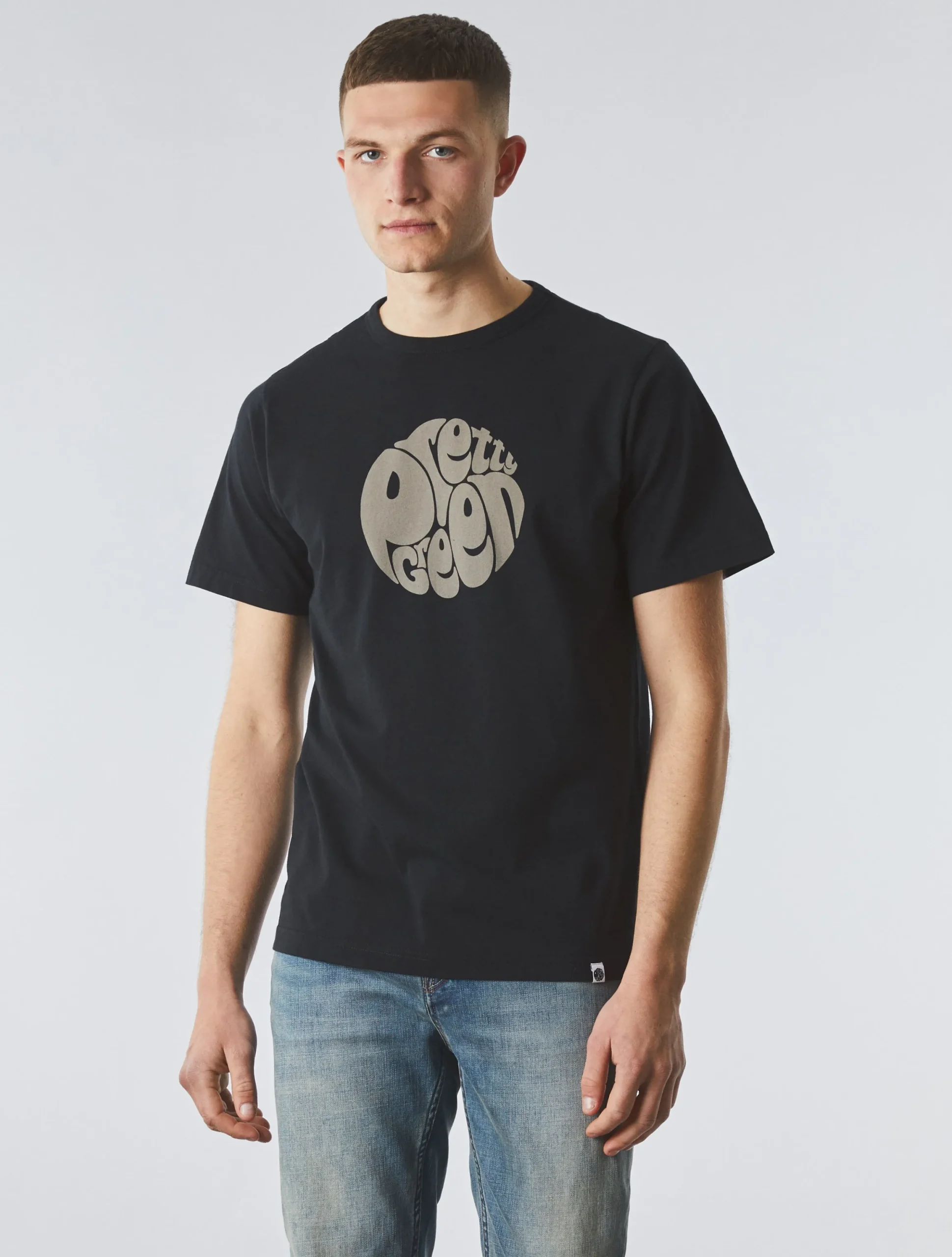 Pretty Green Gillespie T-shirt Black Best Sale