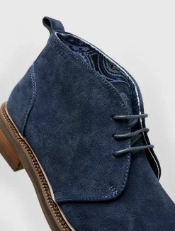 Pretty Green Handley Boot Navy Best