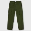 Pretty Green Heathen Cargo Trousers Khaki Online