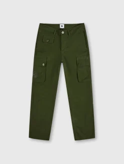 Pretty Green Heathen Cargo Trousers Khaki Online