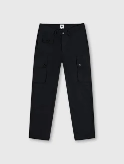Pretty Green Heathen Cargo Trousers Black Cheap