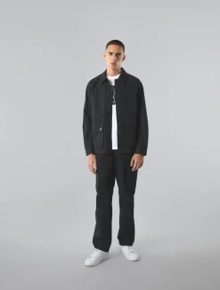 Pretty Green Heathen Cargo Trousers Black Cheap