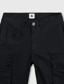 Pretty Green Heathen Cargo Trousers Black Cheap