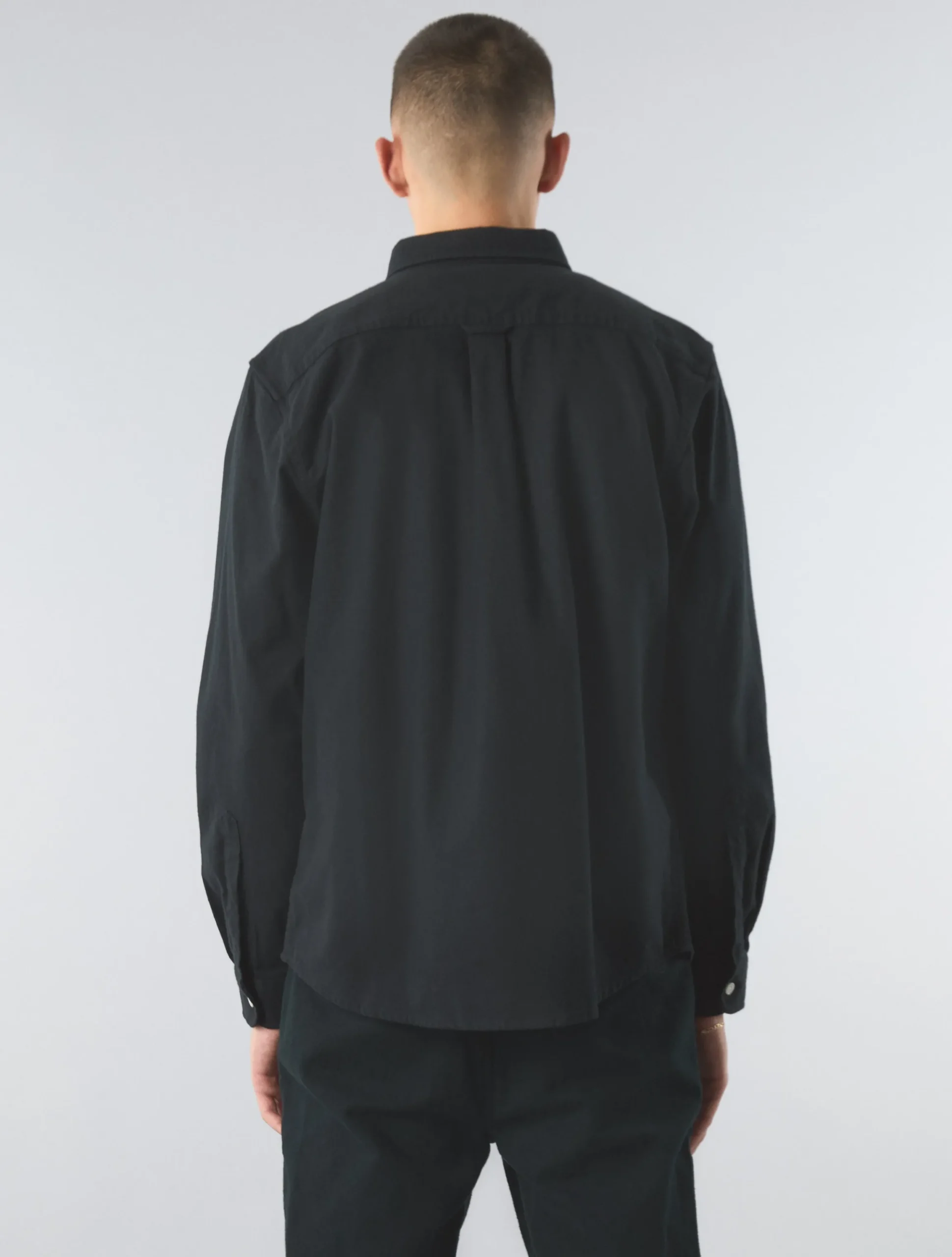 Pretty Green Heathen Texture Shirt Black Best Sale