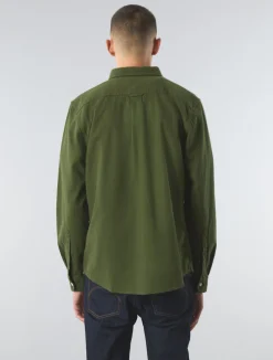 Pretty Green Heathen Texture Shirt Khaki Best Sale