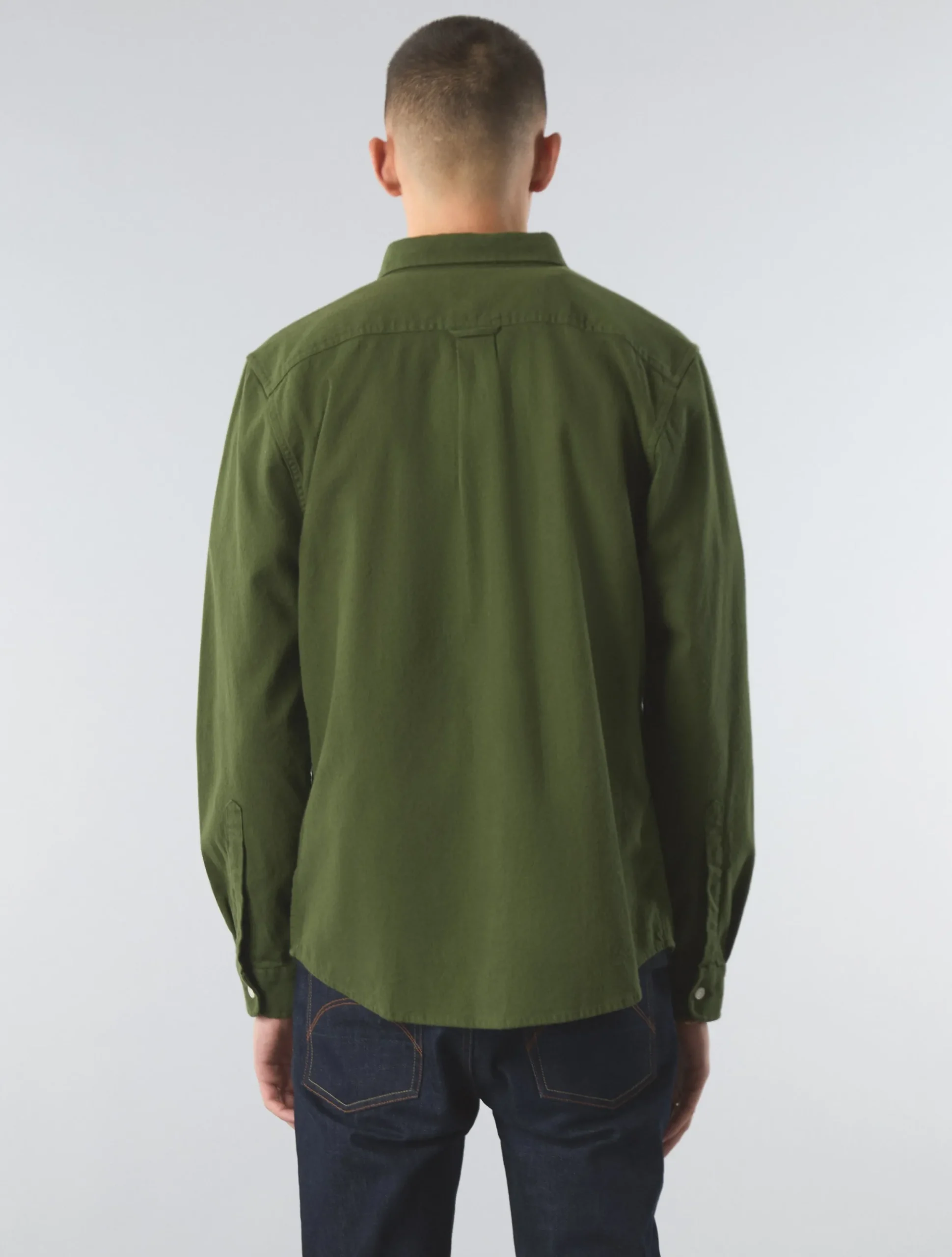 Pretty Green Heathen Texture Shirt Khaki Best Sale