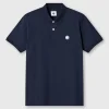 Pretty Green Jerry Jersey Polo Navy Clearance