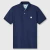 Pretty Green Jersey Polo Navy Cheap