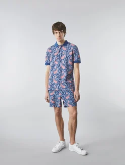 Pretty Green Laguna Paisley Polo New