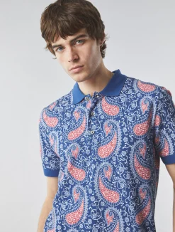 Pretty Green Laguna Paisley Polo New