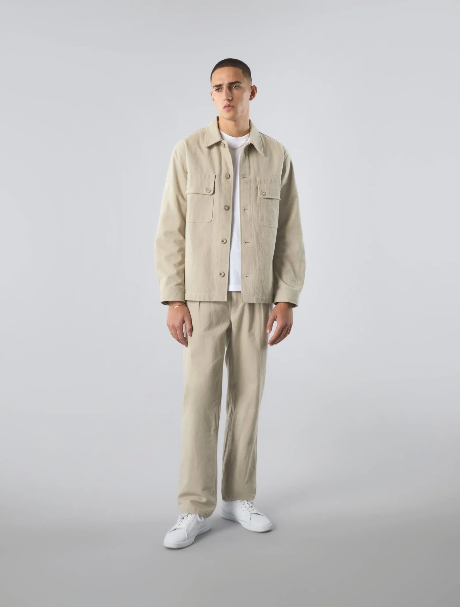 Pretty Green Libertine Trousers Stone Best Sale